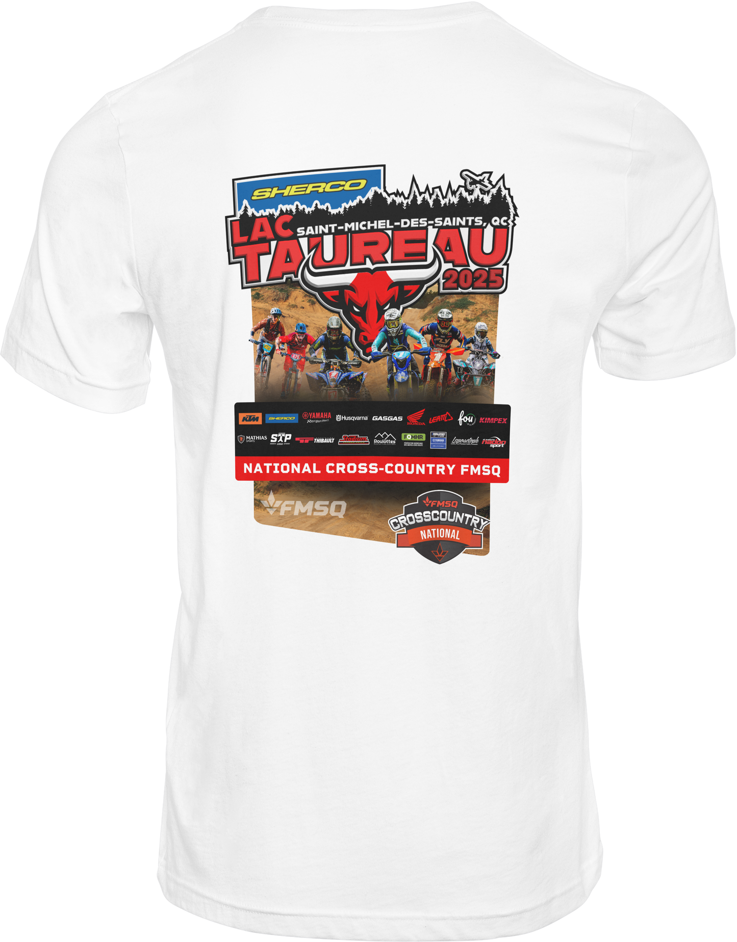 T-Shirt Adulte FMSQ Recto Verso Lac Taureau