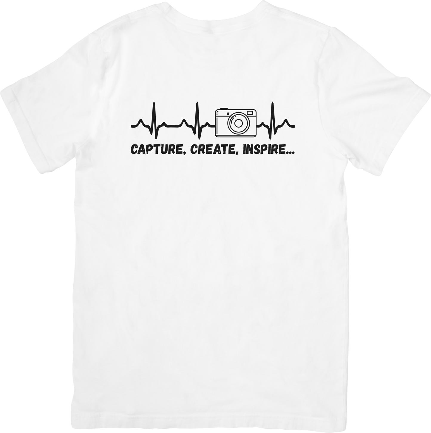 T-shirt Photographie “Capture, Create, Inspire”