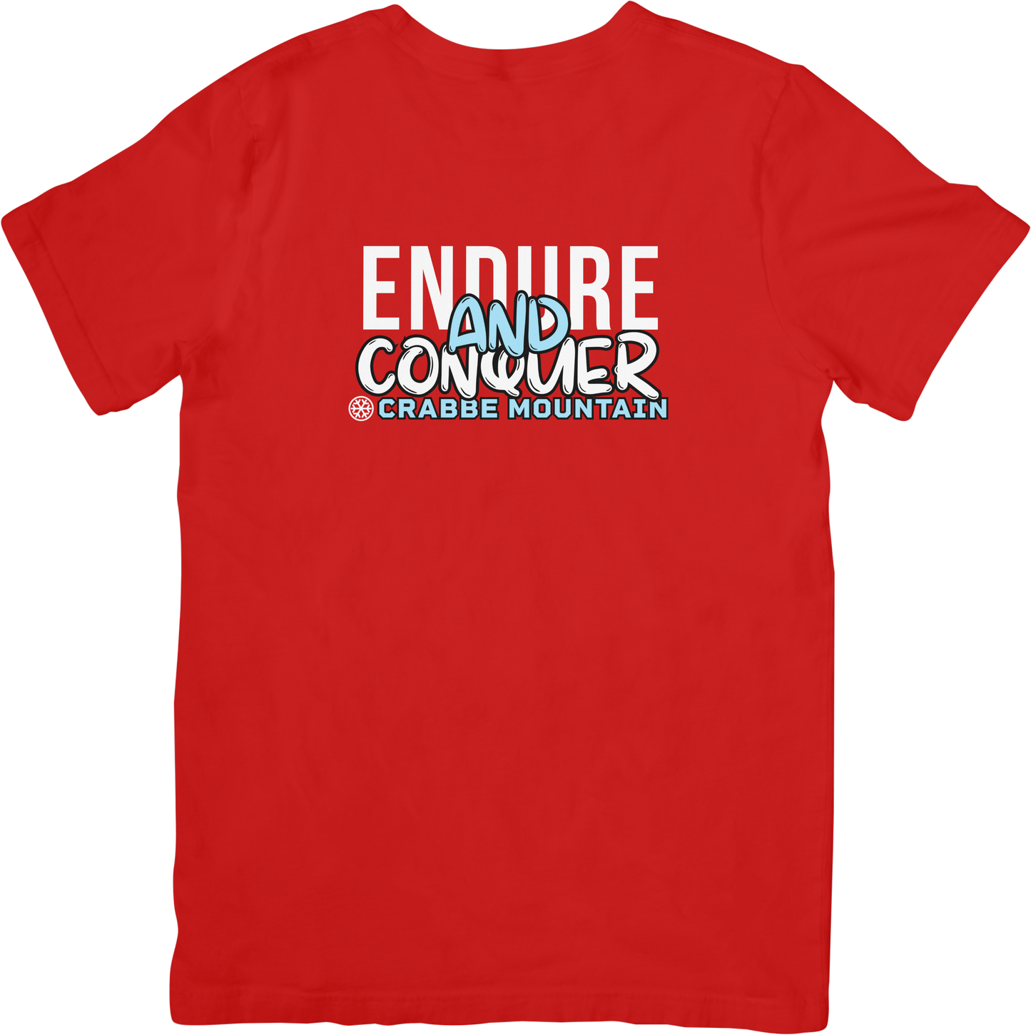 T-Shirt Adulte Simple Crabbe Mountain Endure And Conquer