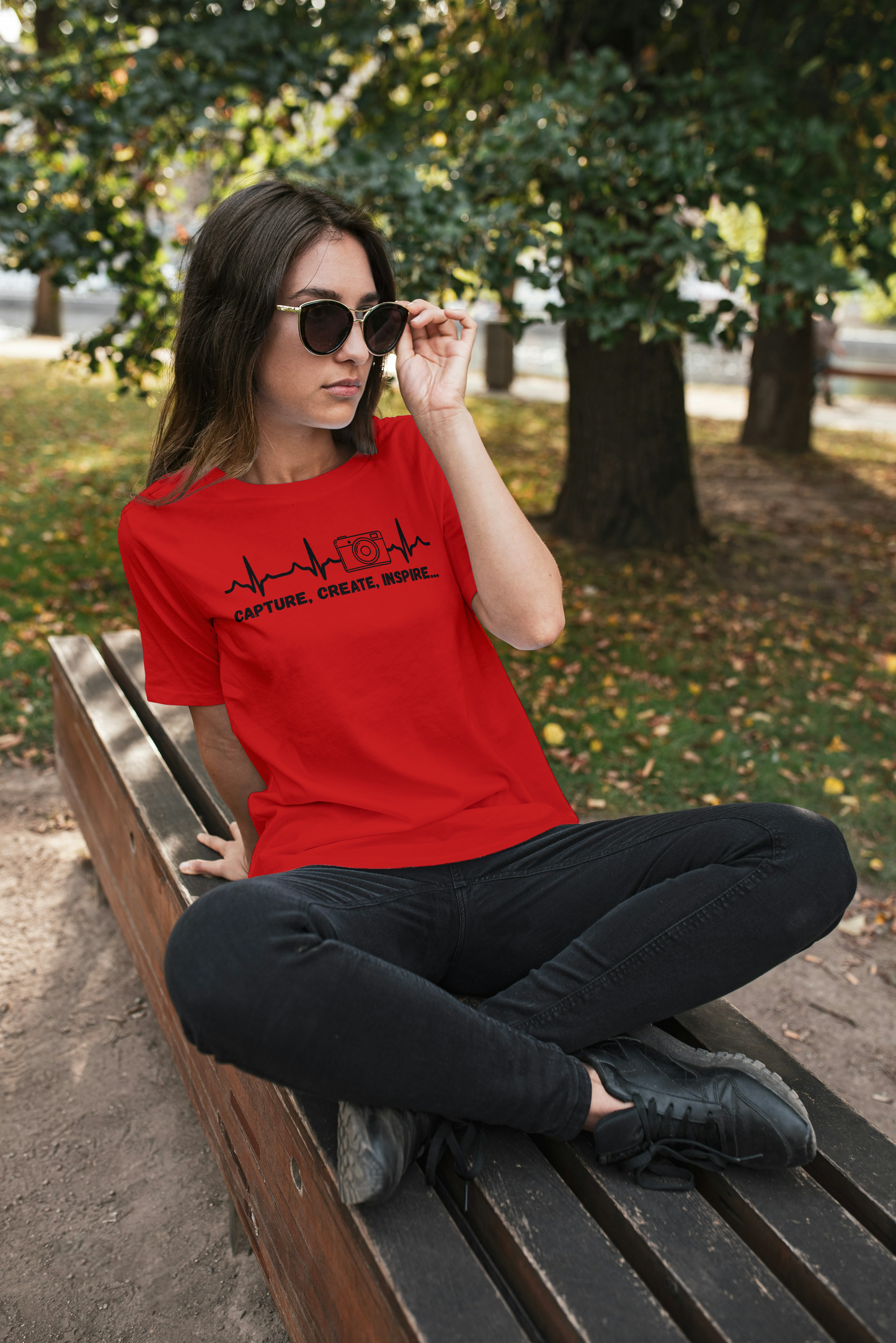T-shirt Photographie “Capture, Create, Inspire”