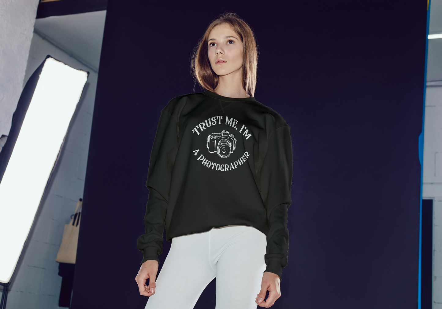 Crewneck Photographie “Trust Me, I’m a Photographer”