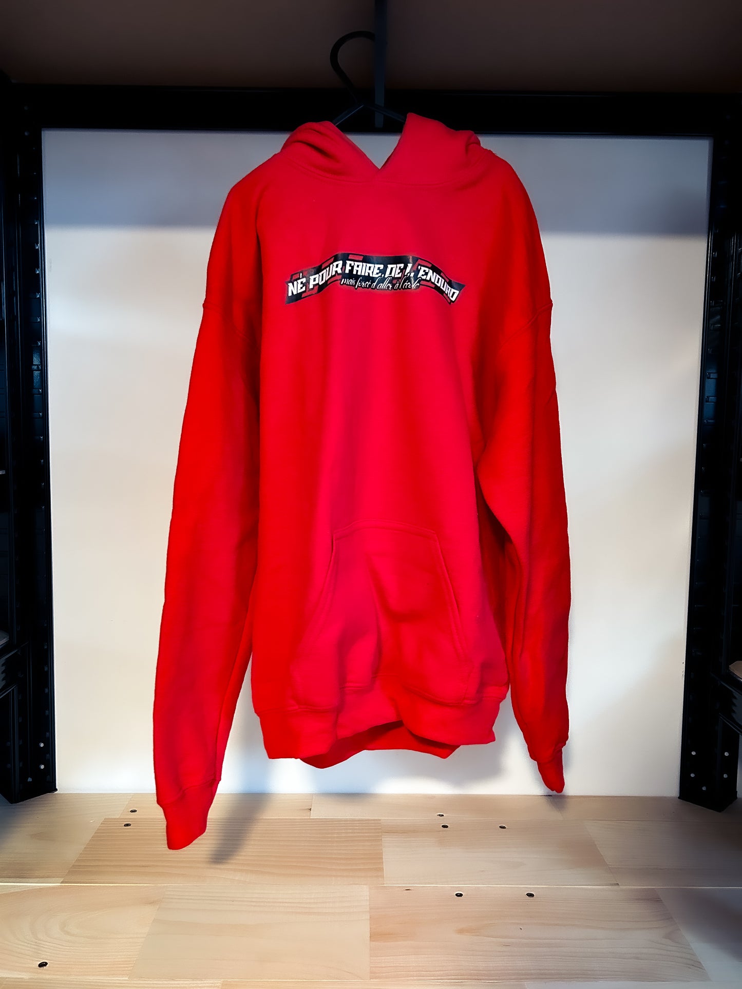 Destock - Enfant Né pour faire de l'enduro - Hoodie Rouge Taille L Enfant