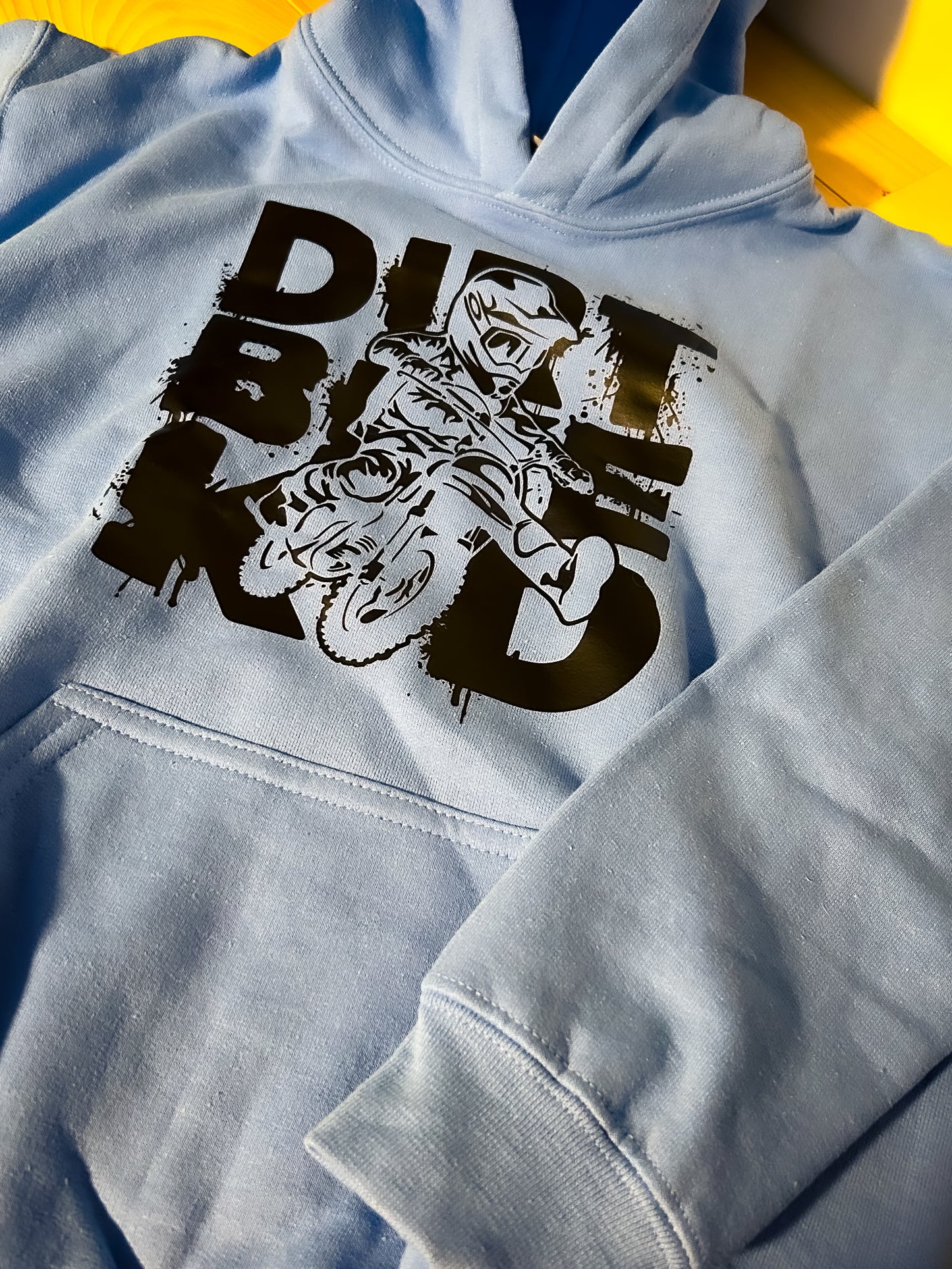 Destock - Enfant Dirt Bike Kid - Hoodie Bleu Taille M Enfant