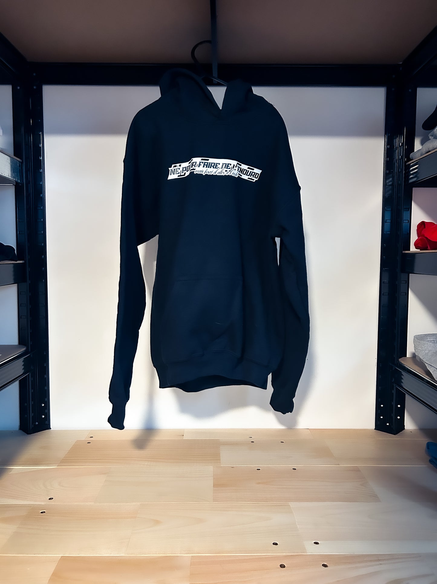 Destock - Enfant Né pour faire de l'enduro - Hoodie Noir Taille L Enfant