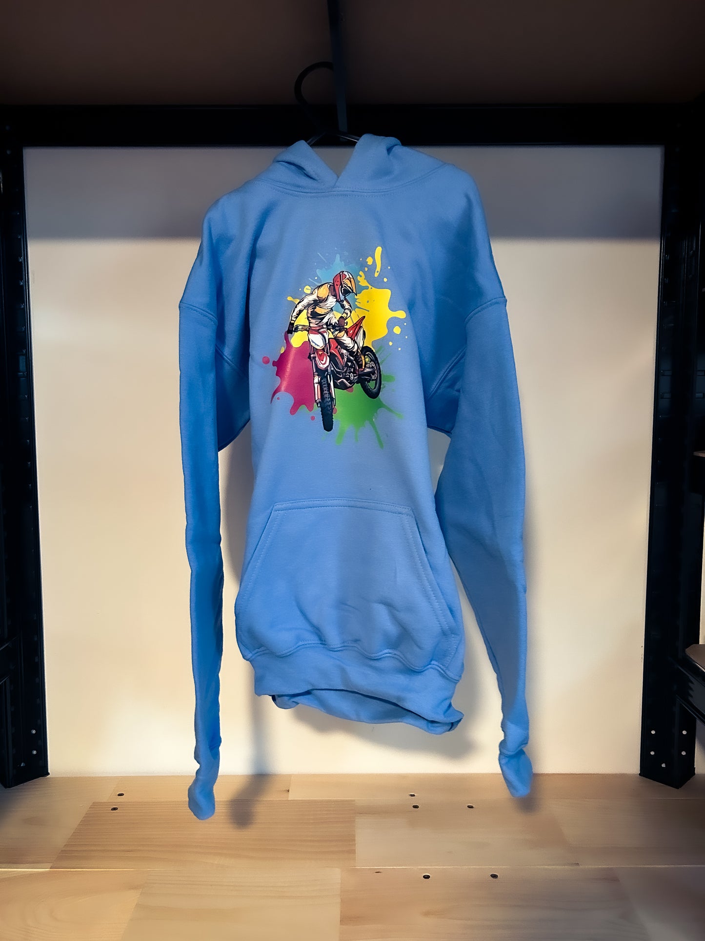Destock - Enfant MX Splash - Hoodie Bleu Taille L Enfant