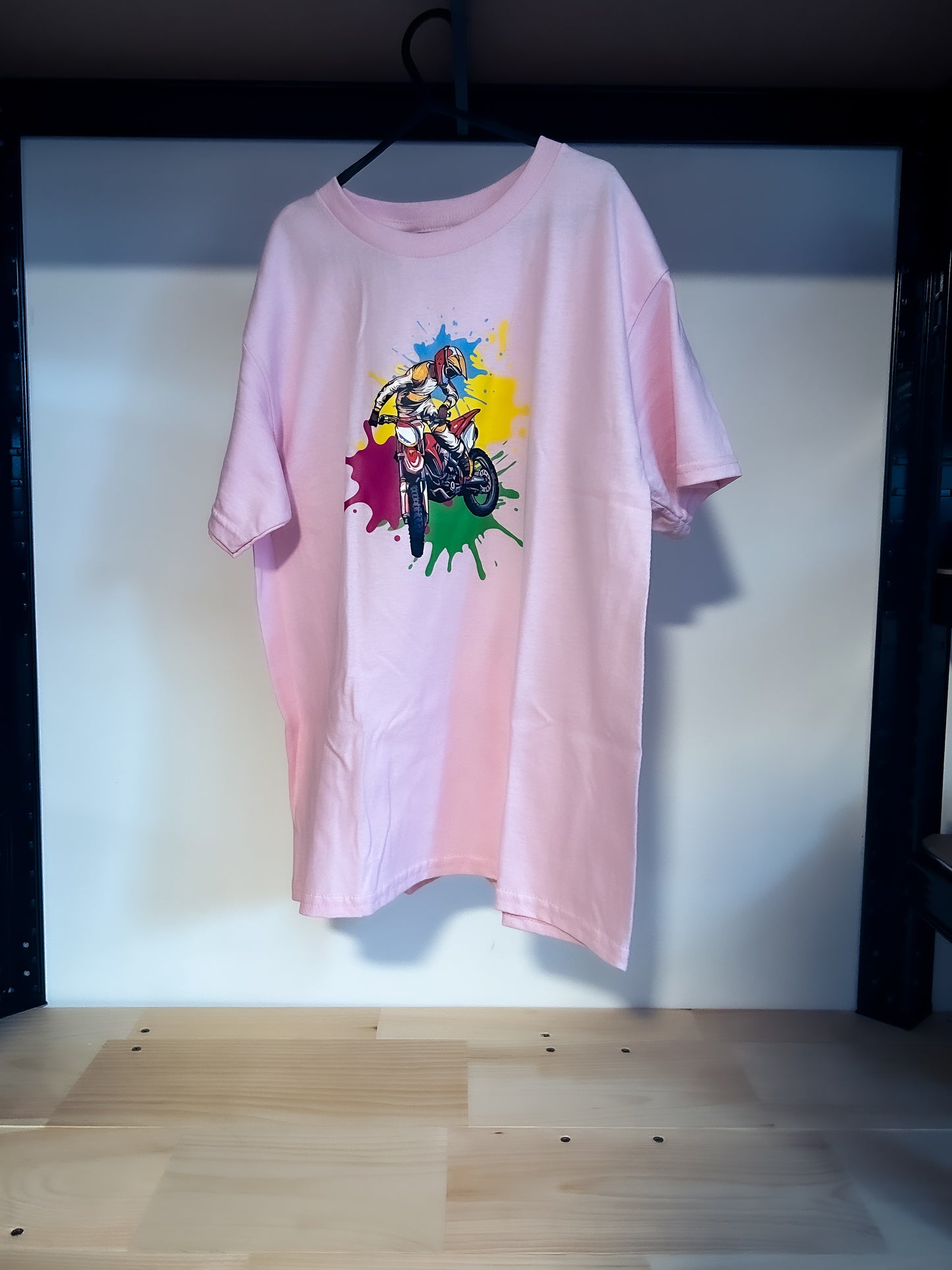 Destock - Enfant MX Splash - Tshirt Rose Taille M Enfant