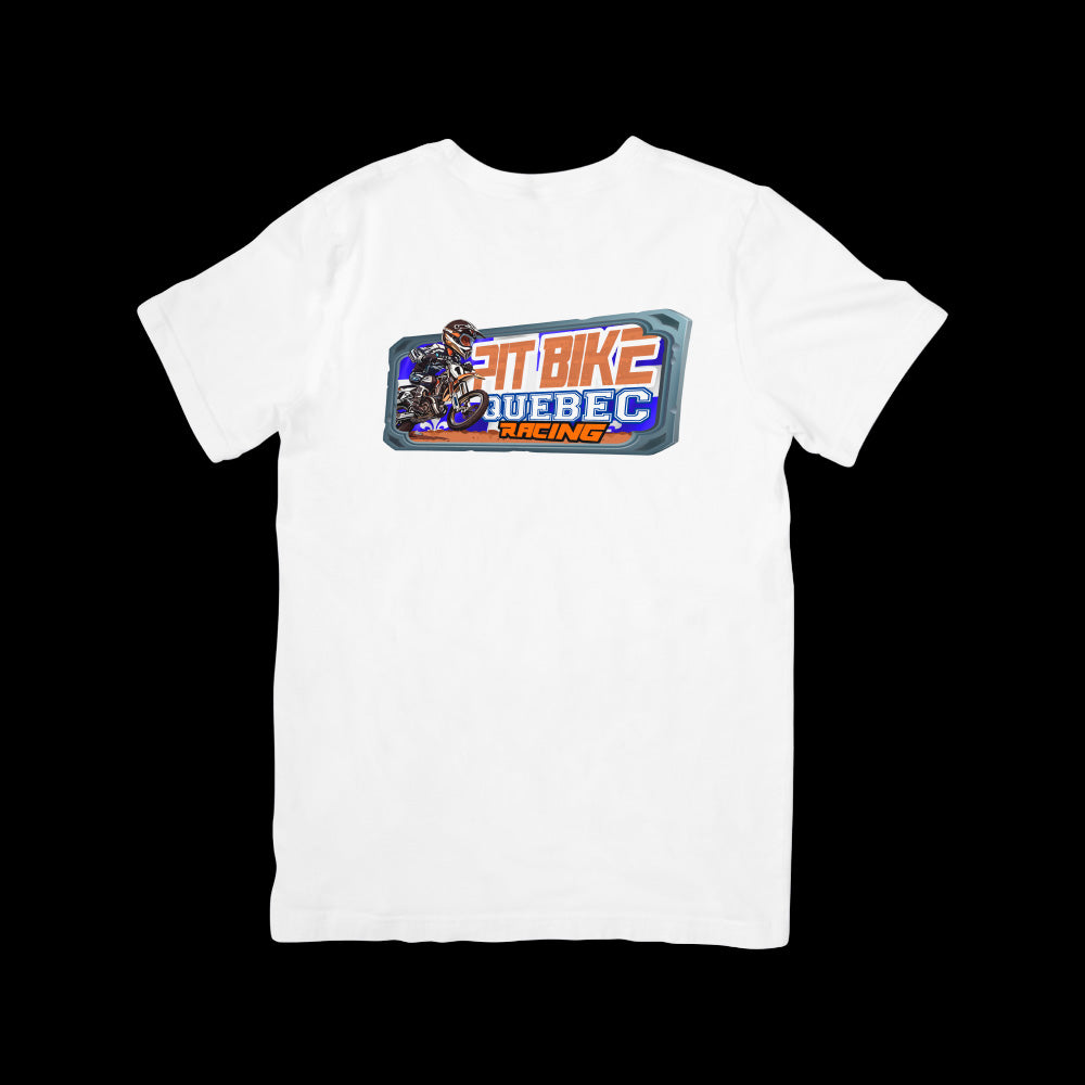Pit Bike Québec Racing Tshirt Adulte Base #01
