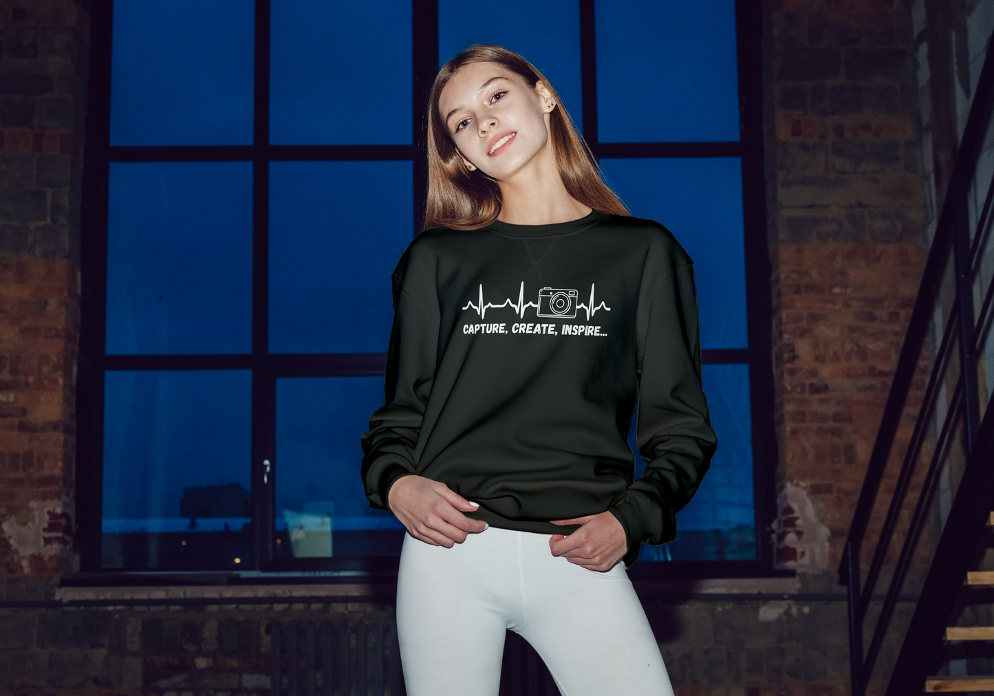 Crewneck Photographie “Capture, Create, Inspire”