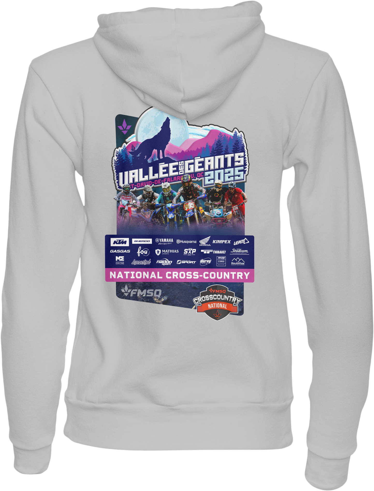 Hoodie Adulte FMSQ Recto Verso Vallée des Géants