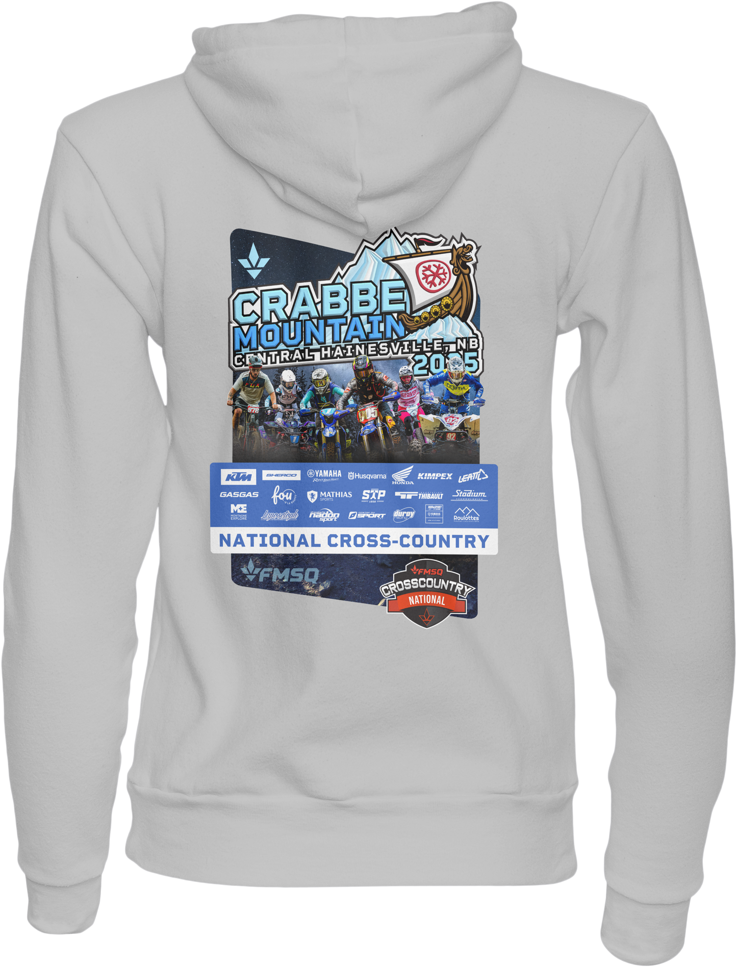 Hoodie Adulte FMSQ Recto Verso Crabbe Moutain