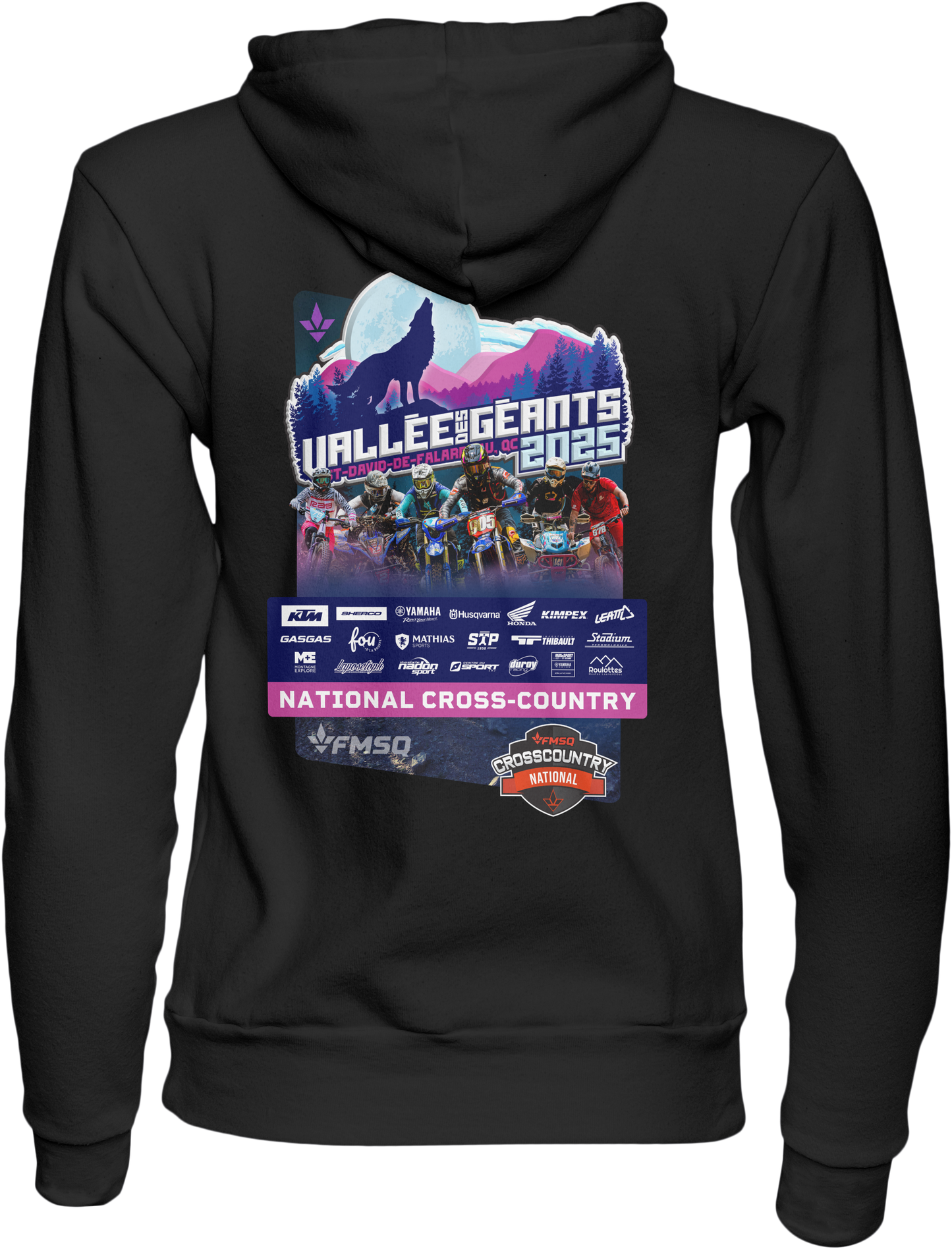 Hoodie Adulte FMSQ Recto Verso Vallée des Géants
