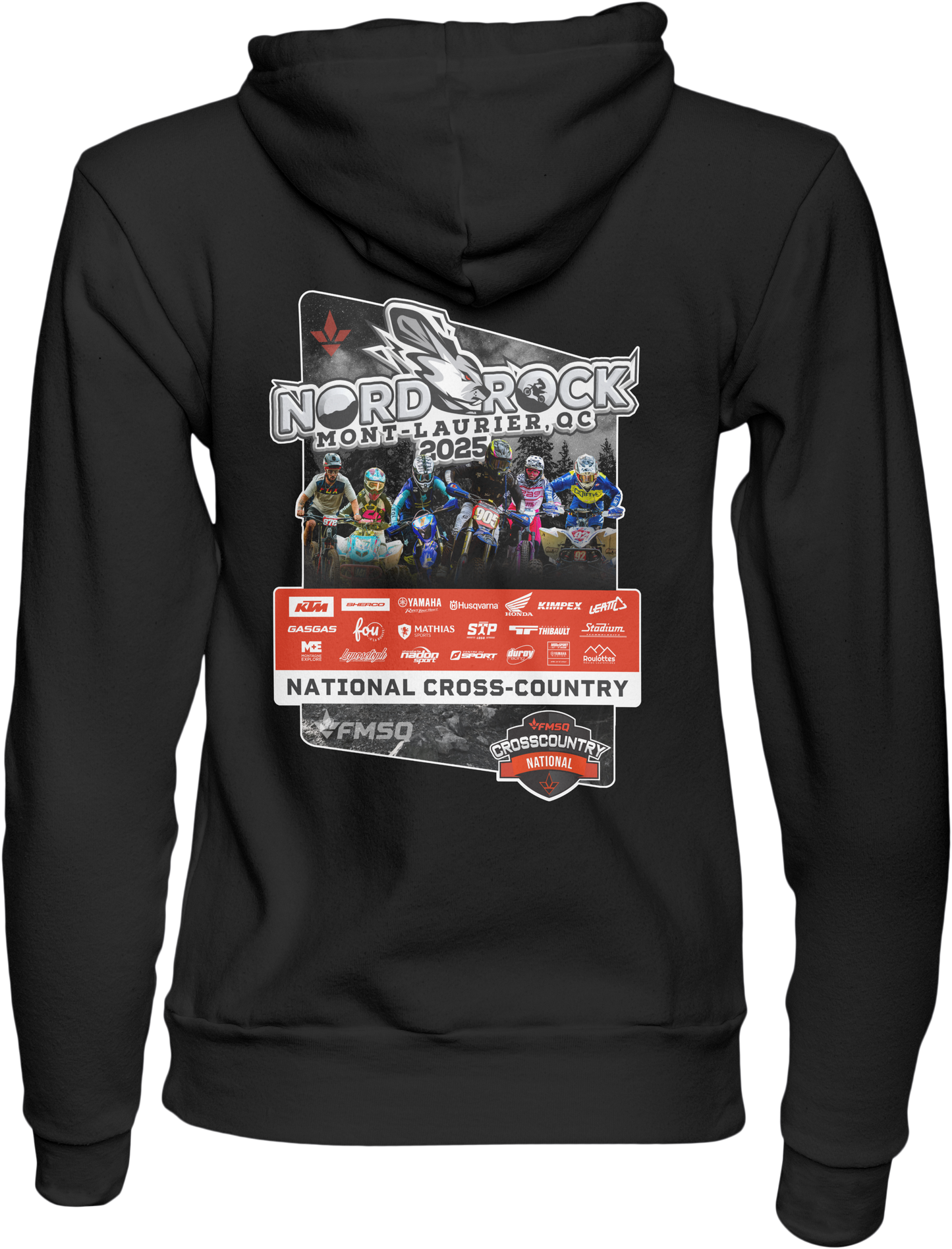 Hoodie FMSQ Recto Verso Nord Rock
