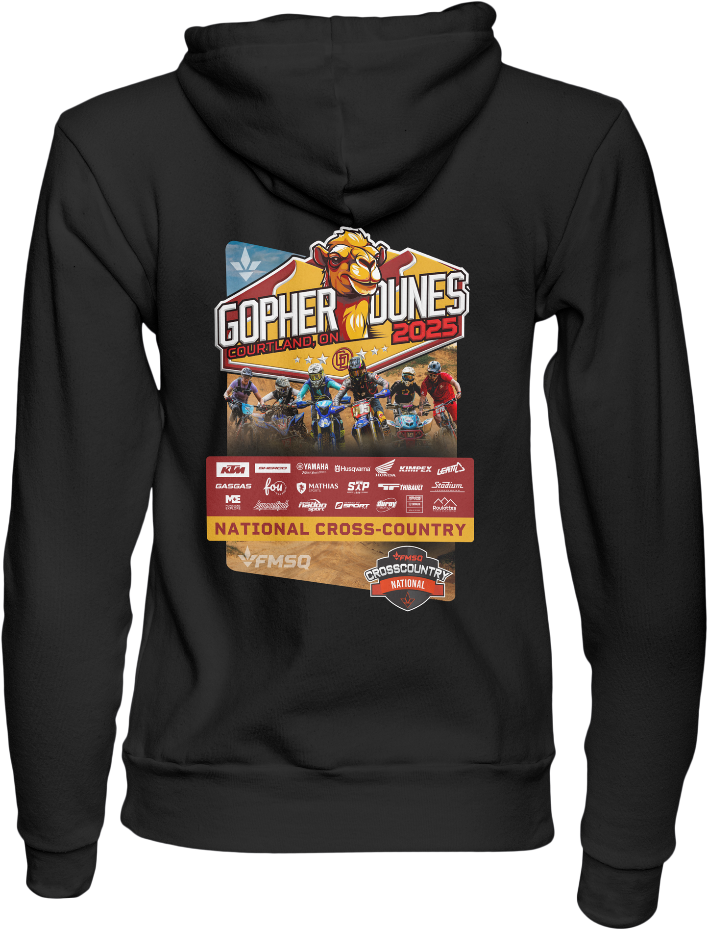 Hoodie Adulte FMSQ Recto Verso Gopher Dunes