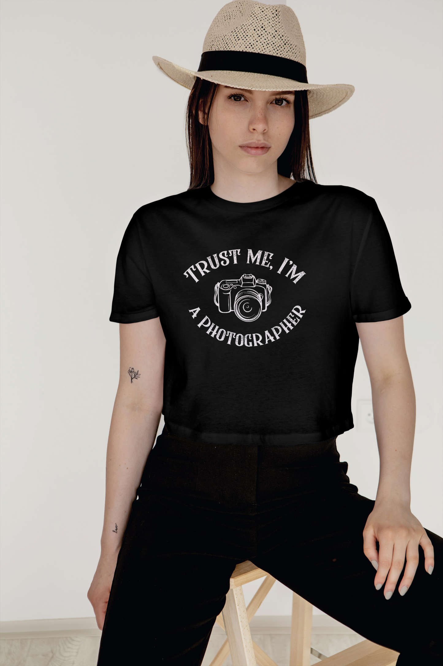T-shirt Photographie “Trust Me, I’m a Photographer”