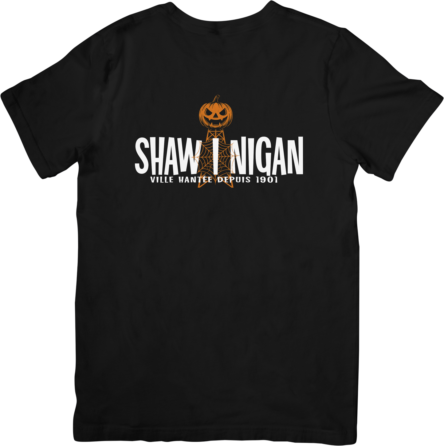 T-shirt Halloween Shawinigan – Tour de l’Énergie Citrouille 🎃 (Édition limitée 2025)