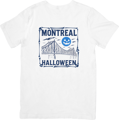 T-shirt Montréal Halloween – Pont Jacques-Cartier & Citrouille