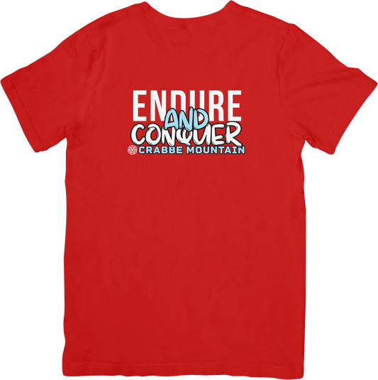 T-Shirt Adulte Simple Crabbe Mountain Endure And Conquer