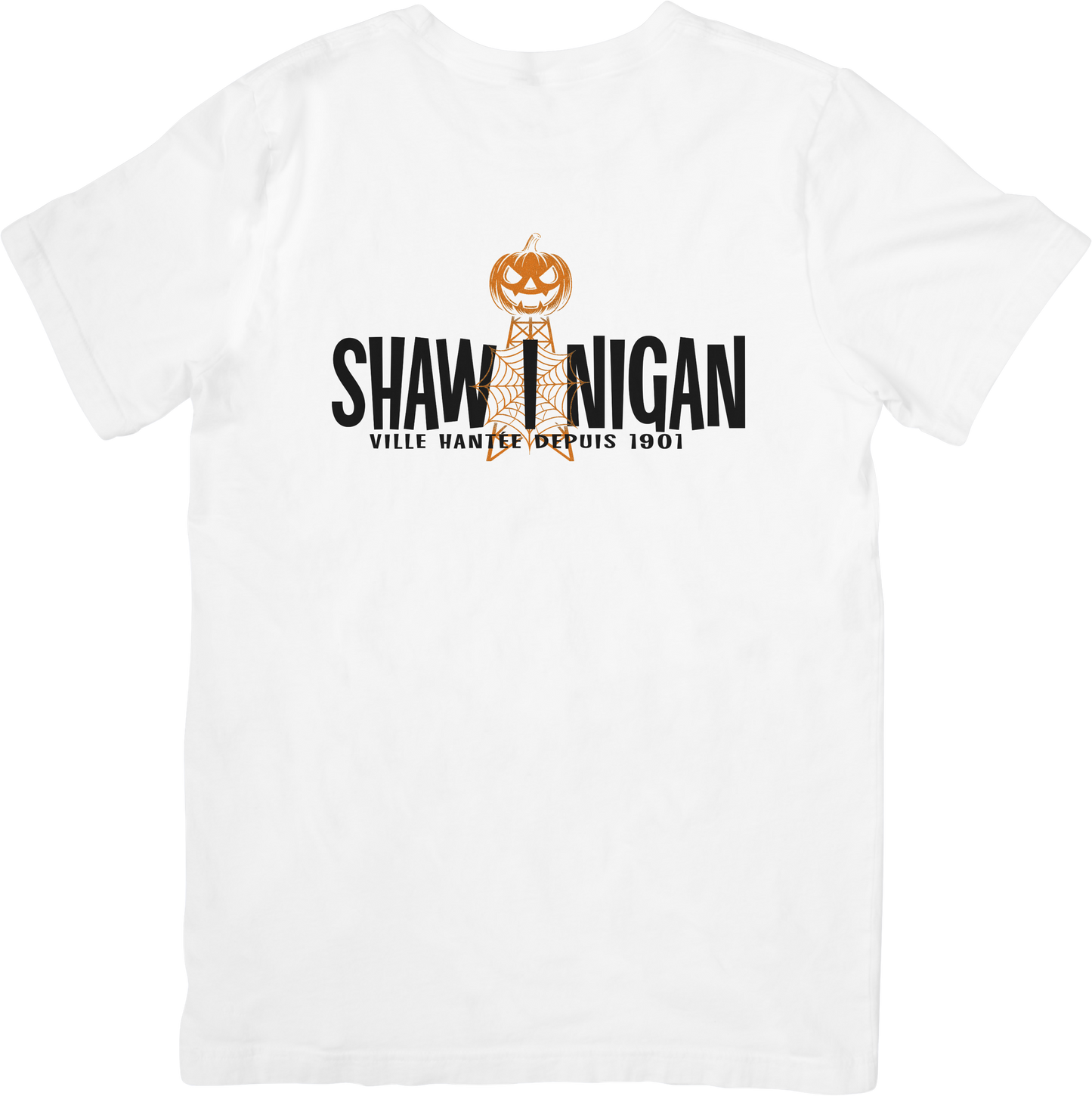 T-shirt Halloween Shawinigan – Tour de l’Énergie Citrouille 🎃 (Édition limitée 2025)