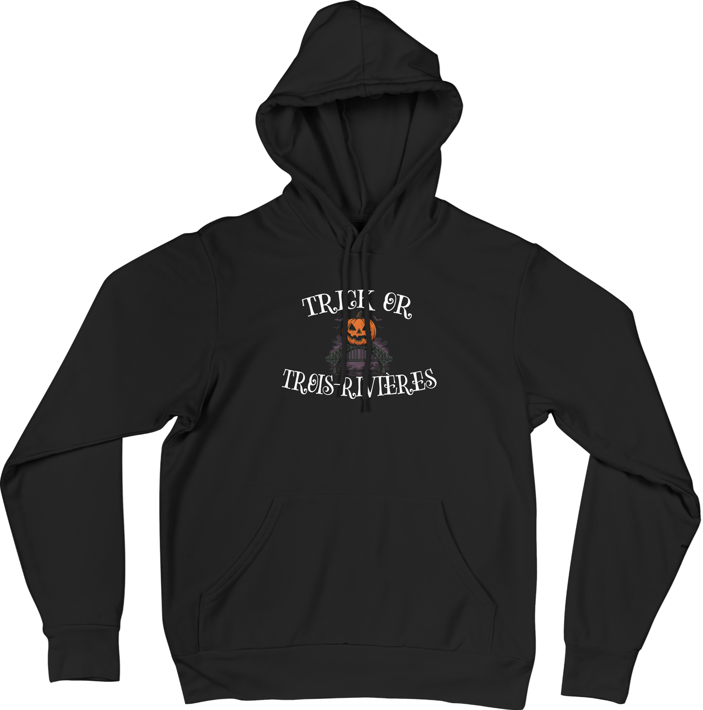 Hoodie Halloween Trois-Rivières – Pont Laviolette Citrouille 🎃 (Édition limitée 2025)