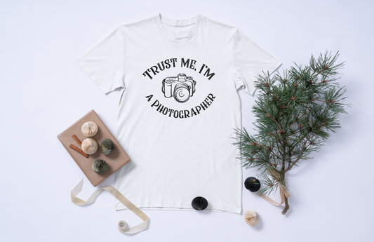 T-shirt Photographie “Trust Me, I’m a Photographer”
