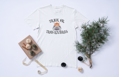 T-shirt Halloween Trois-Rivières – Pont Laviolette Citrouille 🎃 (Édition limitée 2025)