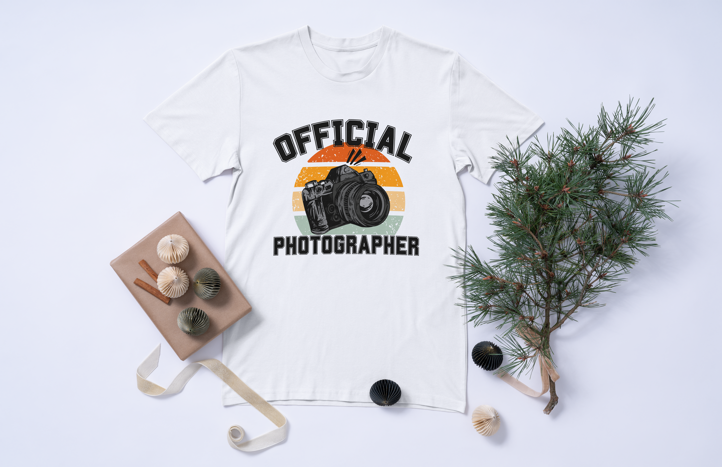 T-shirt Photographie “Official Photographer” – Design Vintage Camera