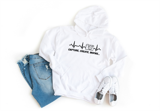 Hoodie Photographie “Capture, Create, Inspire”