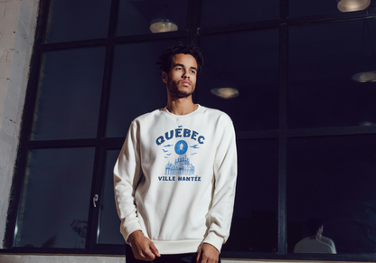 Crewneck Québec – Ville Hantée (Château Frontenac & Lune Araignée)