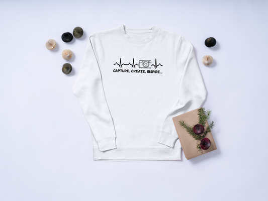 Crewneck Photographie “Capture, Create, Inspire”