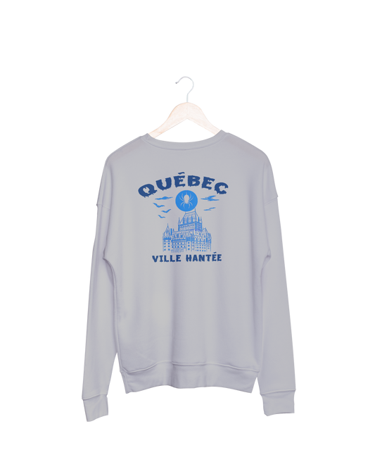 Crewneck Québec – Ville Hantée (Château Frontenac & Lune Araignée)